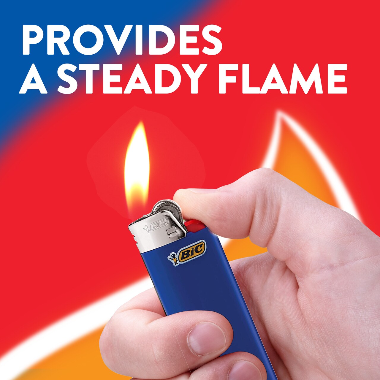 BIC Maxi Pocket Lighters, Assorted Colors, Pack of 10, Colors May Vary